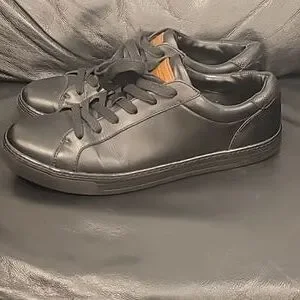 Coach | Shoes | Coach Sneakers Shoes Black Leather Lace Up  display picture 2